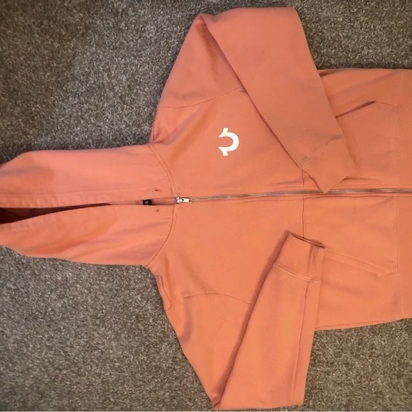 🧡5 for $20🧡 True Religion Orange Zip-Up Hoodie - Picture 3 of 9